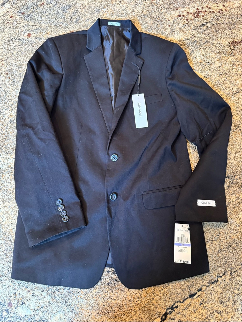 Calvin Klein Boys  Black Suit Blazer NWT
